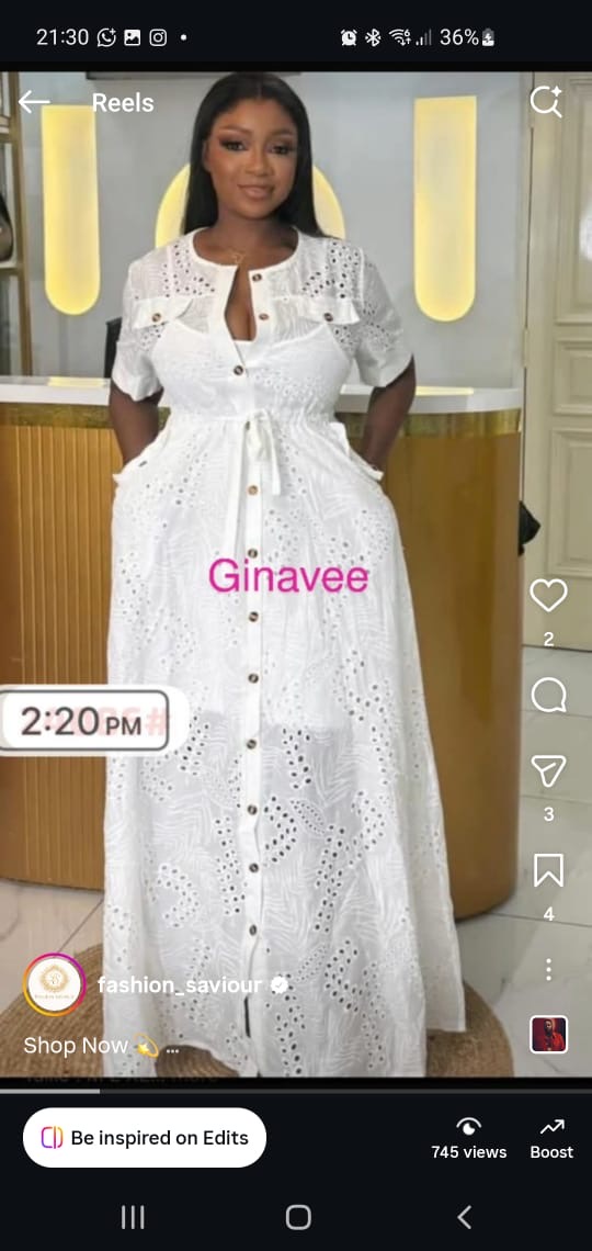 21d7b205-1f1f-4eb6-9ede-3af253066af6 TOP NOTCH LUXURY LACEY GOWN - Image 1