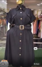 BIG AUNTY GOWN WITH BELT - Image 3