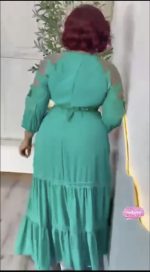 LUXURY LADIES 2PCS GOWN WITH BELT L22577 - Image 2