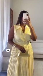 TOP NOTCH QUALITY STRIPE GOWN - Image 2