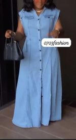 LUXURY JEAN GOWN.