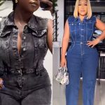 Armless Jean jumpsuit
